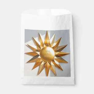 Bolsa De Papel Levántate y brilla estrella de oro