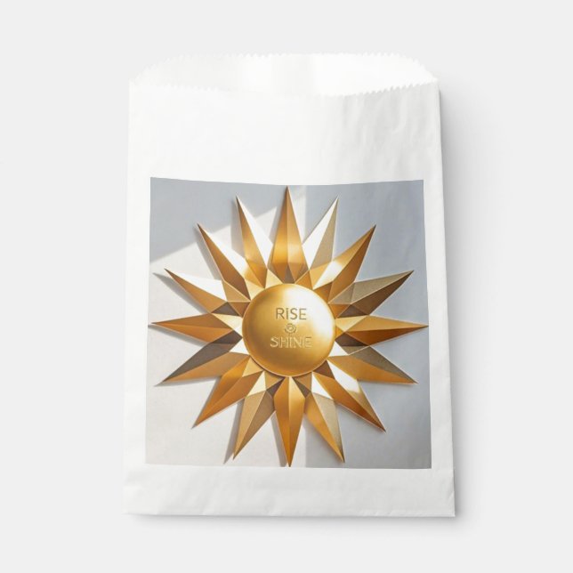 Bolsa De Papel Levántate y brilla estrella de oro (Anverso)