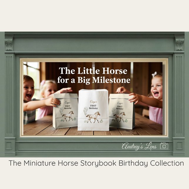 Bolsa De Papel Libro de Cumpleaños de Caballo Miniatura (Subido por el creador)