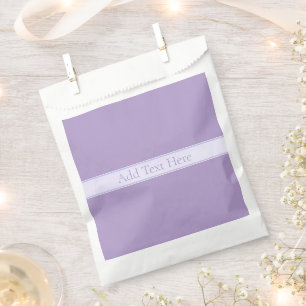 Bolsa De Papel Lila claro lavanda púrpura elegante personalizable
