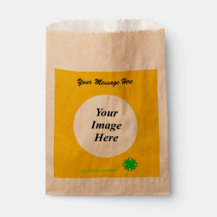 Bolsa De Papel Lime Green Clover Ribbon Template de K Yoncich