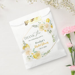 Bolsa De Papel limones Eucalipto Rosa Despedida de Soltera Agrade