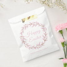 Lindo sauce llorón rosa Feliz Pascua