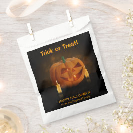 Bolsa De Papel Linterna de calabaza de Halloween con velas
