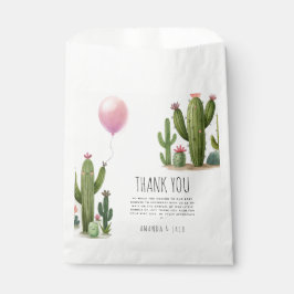 Bolsa De Papel Listo para mostrar el Chica de globo Cactus Baby S