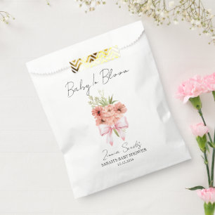 Bolsa De Papel Listón de Baby In Bloom l Semillas de Zinnia para