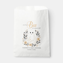 Bolsa De Papel Little Boo Boho Ghost Halloween Baby Shower