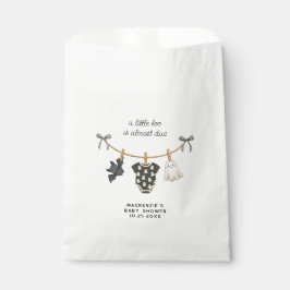 Bolsa De Papel Little Boo Clothesline Halloween Baby Shower