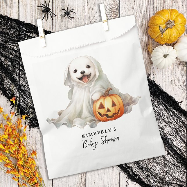 Bolsa De Papel Little Boo Cute Halloween Simple Baby Shower (Subido por el creador)