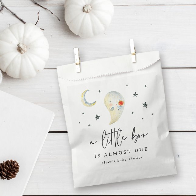 Bolsa De Papel Little Boo Halloween Baby Shower (Subido por el creador)