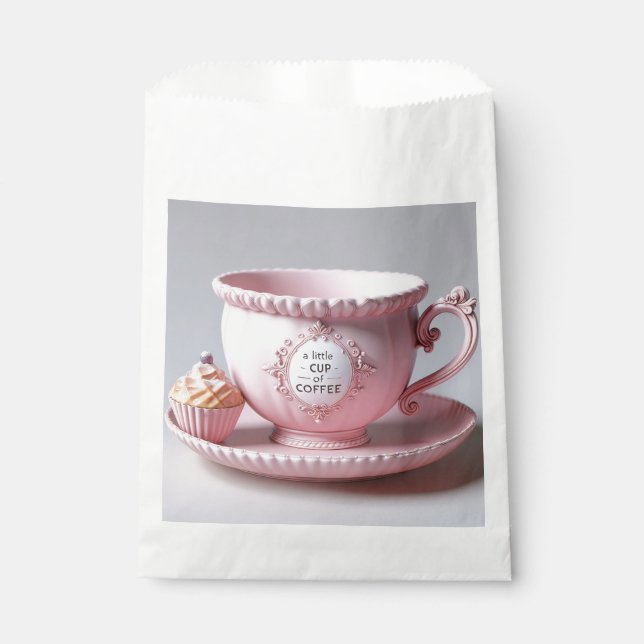 Bolsa De Papel Little Coffee Cup, Chocolate Packaging, by Natasha (Anverso)
