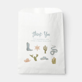Bolsa De Papel Little Cowboy Blue Baby Shower