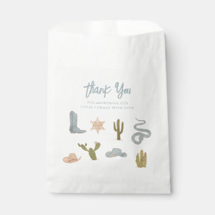 Bolsa De Papel Little Cowboy Blue Baby Shower