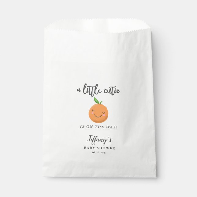 Bolsa De Papel Little Cutie Boy Baby Shower (Anverso)