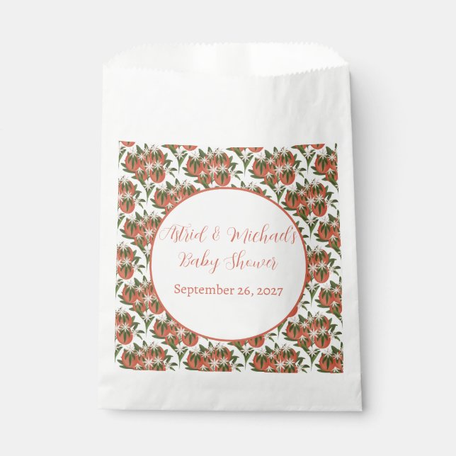 Bolsa De Papel Little Cutie Clementine | Citrus Theme Baby Shower (Anverso)