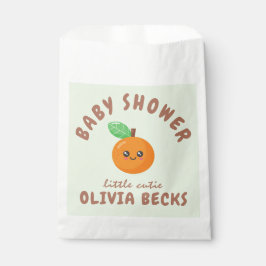 Bolsa De Papel Little Cutie Naranja Baby Shower