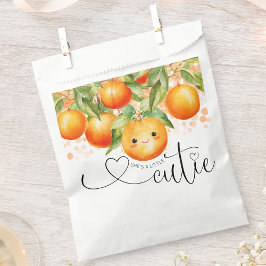 Bolsa De Papel Little Cutie Naranja Citrus Baby Shower
