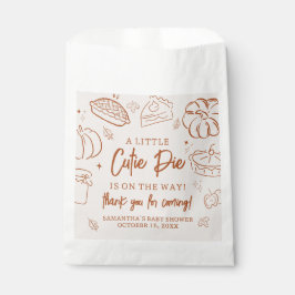 Bolsa De Papel Little Cutie Pie Fall Baby Shower