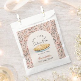 Bolsa De Papel Little Cutie Pie Pink Floral 1er cumpleaños