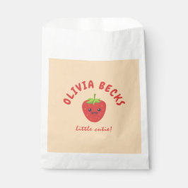 Bolsa De Papel Little Cutie Strawberry Baby Shower