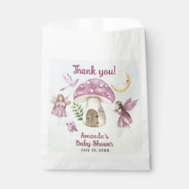 Bolsa De Papel Little Fairy Whimsical Baby Shower Thank you