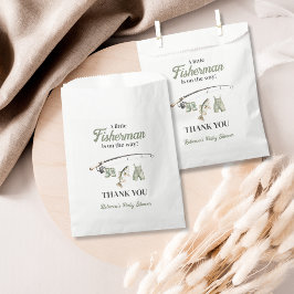 Bolsa De Papel Little Fishman Clothesline Fishing Baby Shower