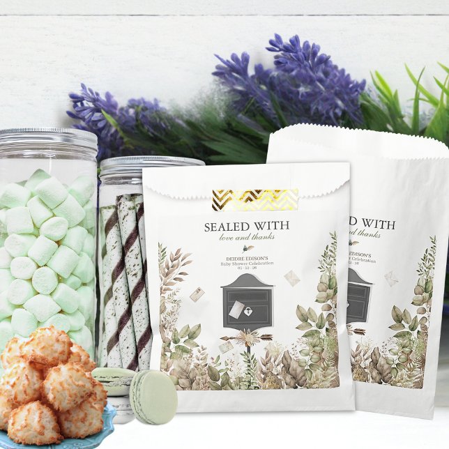 Bolsa De Papel Little Love Letters Baby Shower  (Subido por el creador)