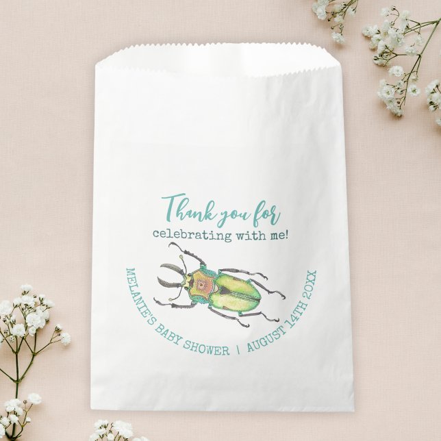 Bolsa De Papel Little Lovebug Baby Shower Gracias (Subido por el creador)