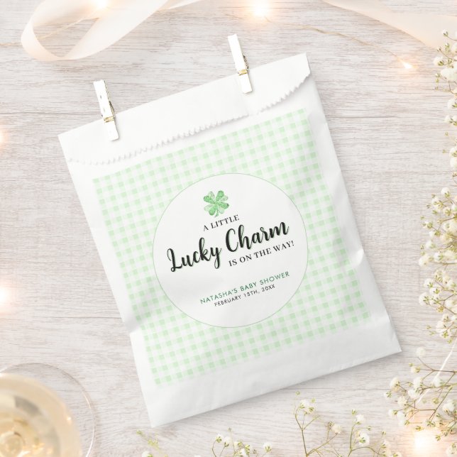 Bolsa De Papel Little Lucky Charm St Patrick's Baby Shower (Cortado)