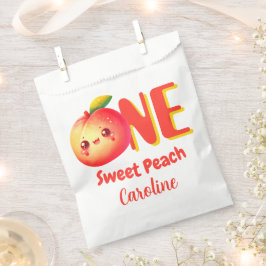 Bolsa De Papel  Little Peach Cute First Birthday