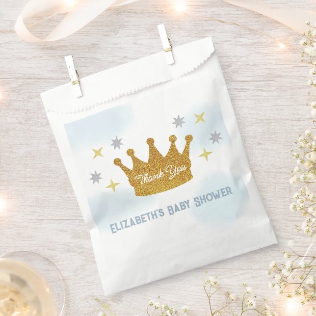 Bolsa De Papel Little Prince Boy Baby Shower (Cortado)