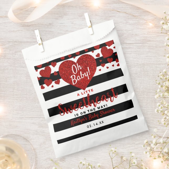Bolsa De Papel Little Sweetheart Valentine's Day Baby Shower (Cortado)