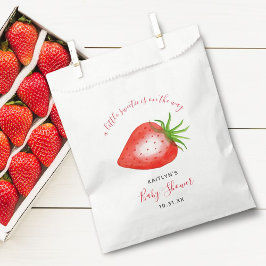 Bolsa De Papel Little Sweetie Strawberry Baby Shower