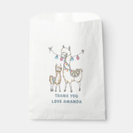 Bolsa De Papel Llama a acuarela tema Baby Shower