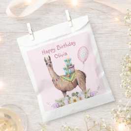 Bolsa De Papel Llama de cumpleaños