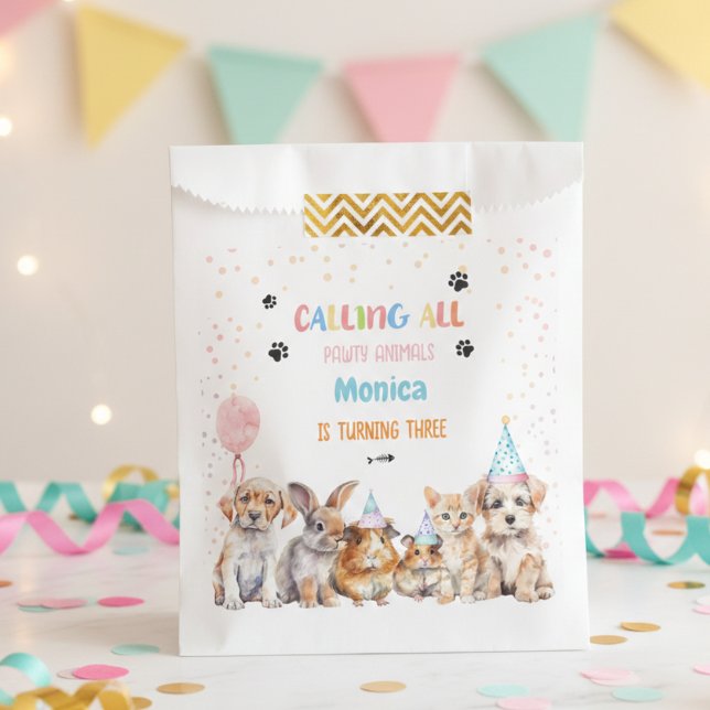 Bolsa De Papel Llamando a la fiesta de cumpleaños de todos los an (Subido por el creador)