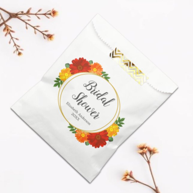 Bolsa De Papel Lluvia de boda de flores de otoño (Subido por el creador)