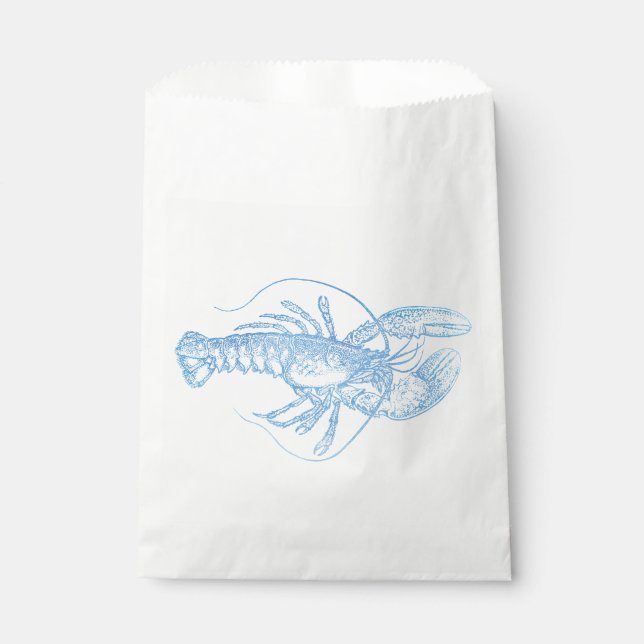 Bolsa De Papel Lobster azul (Anverso)