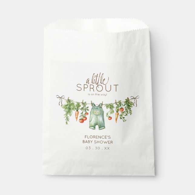 Bolsa De Papel Locally Grown Baby Shower Party (Anverso)