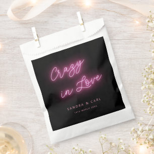 Bolsa De Papel Loco en el amor Neon Glow