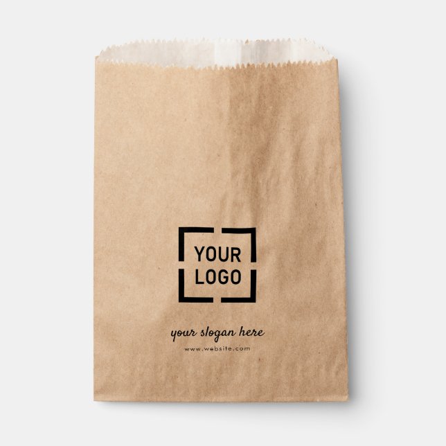 Bolsa De Papel Logo de Kraft personalizado promocional (Anverso)