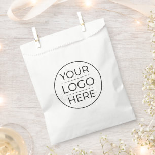 Bolsa De Papel Logotipo de Marca Comercial Moderna