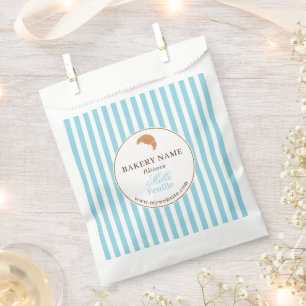 Bolsa De Papel Logotipo de Panadería Brown Blue Empaque de produc