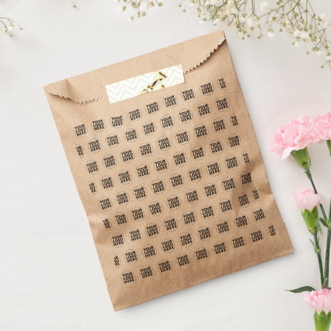 Bolsa De Papel Logotipo empresarial personalizado (Sellado)