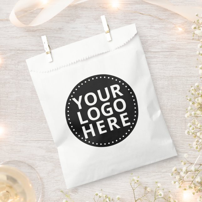 Bolsa De Papel Logotipo empresarial personalizado (Cortado)