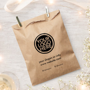 Bolsa De Papel Logotipo Empresarial Promocional Personalizado