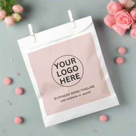 Bolsa De Papel Logotipo promocional de Rubor Pink Company y marca
