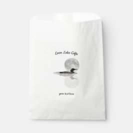 Bolsa De Papel Loon Under Full Moon
