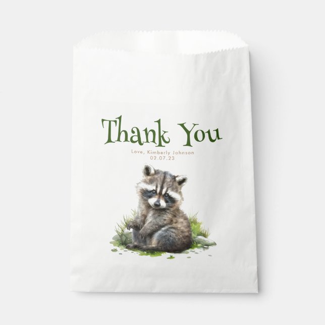 Bolsa De Papel Los animales de Woodland Cute Gracias (Anverso)