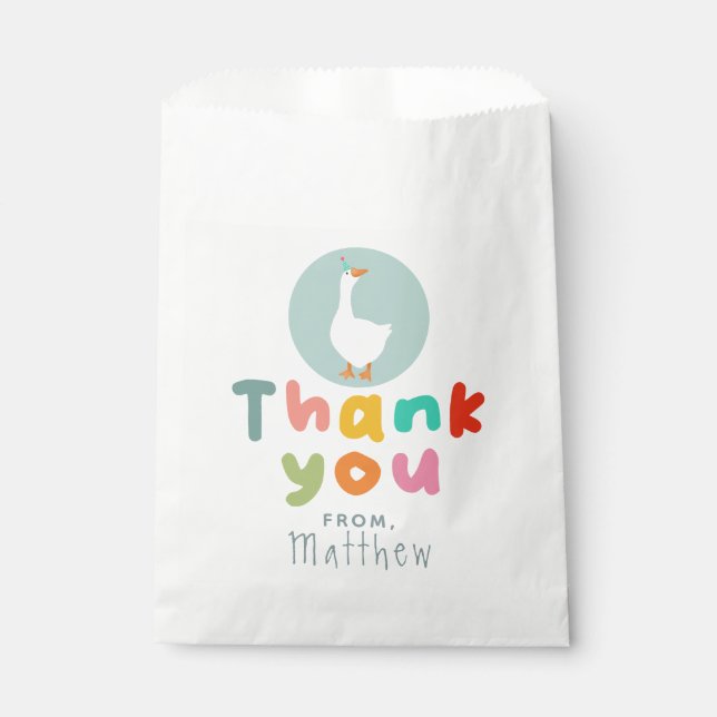 Bolsa De Papel Los chicos se dividen en dos tontas granjas azules (Anverso)